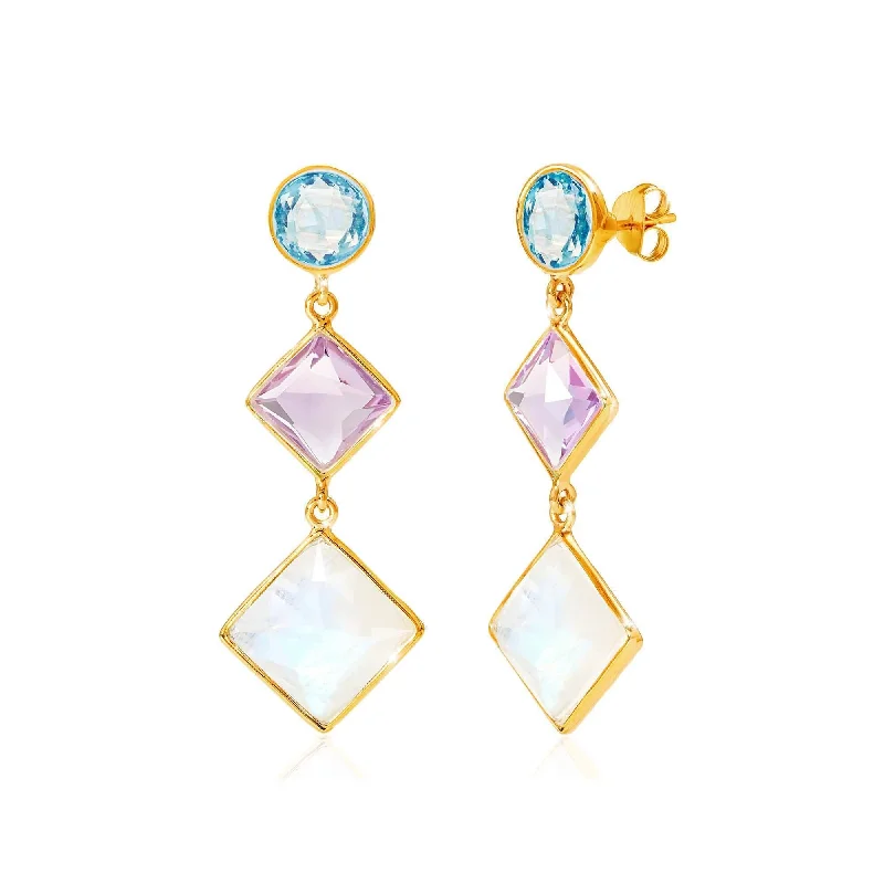 Luceir Kaleidoscope Multi Gemstone Earrings