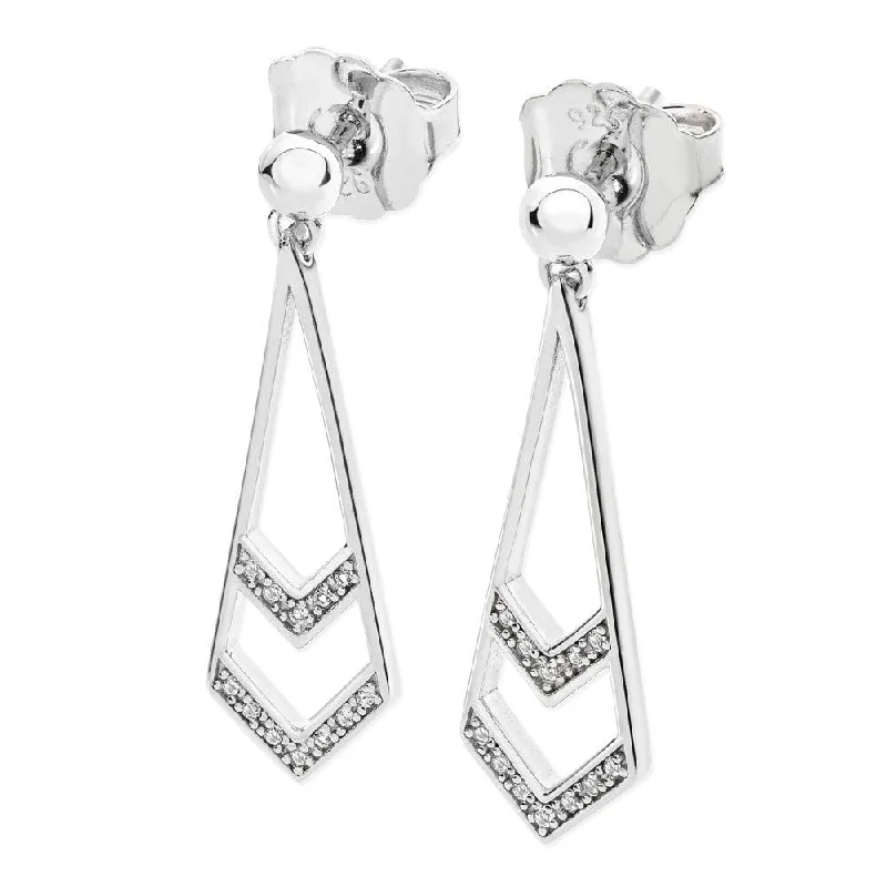 Lucy Q Art Deco Tie Earrings