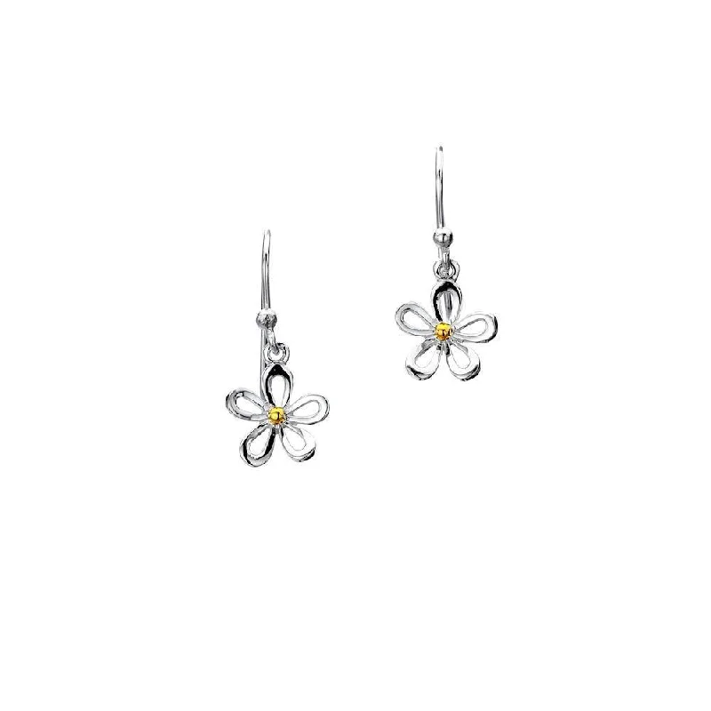 Sea Gems Daisy Flower Drop Earrings