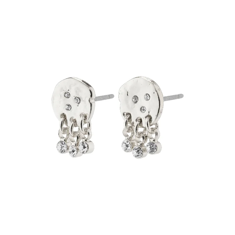 BREATHE crystal earrings silver-plated