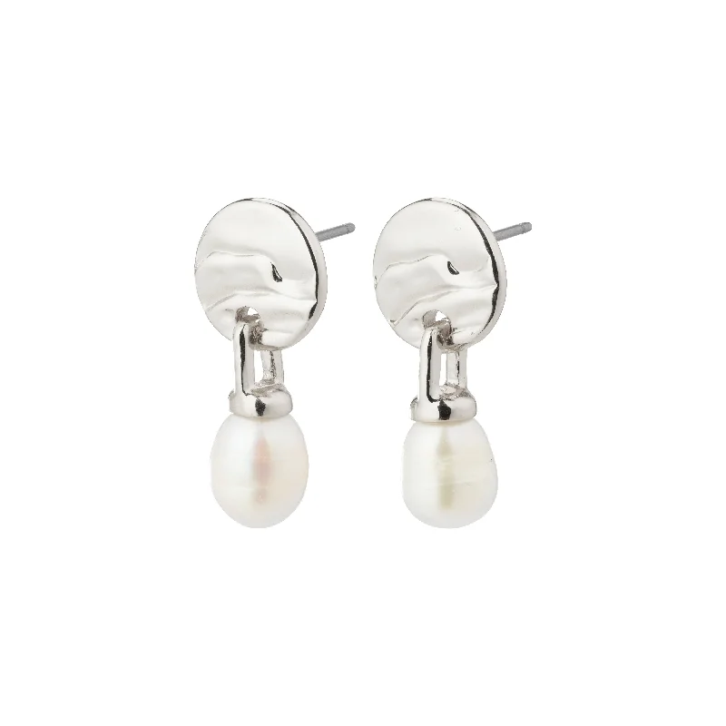 HEAT freshwater pearl earrings silver-plated