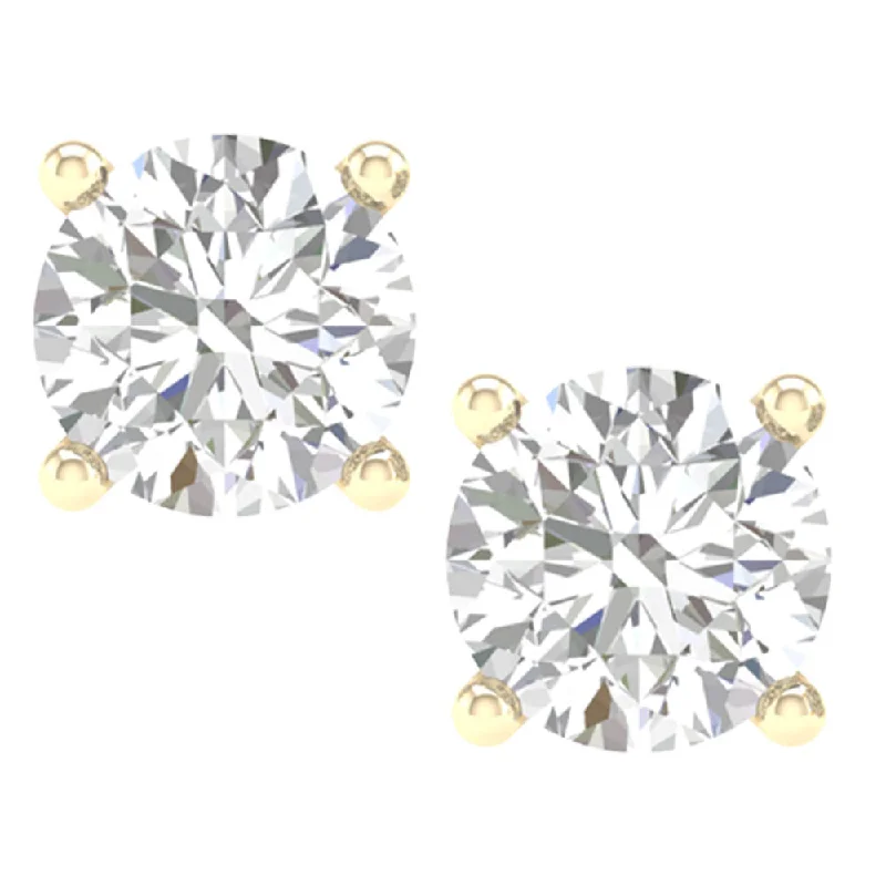 14K 4.00ct Lab Grown Earrings