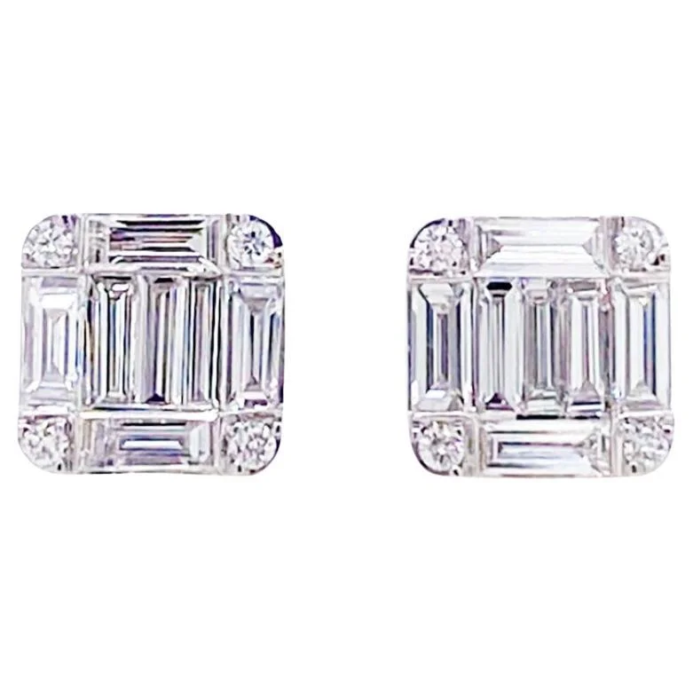 Deco Diamond Studs