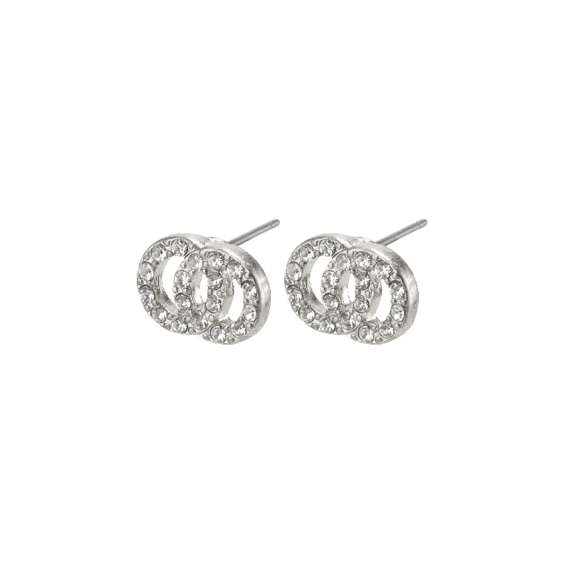 VICTORIA crystal earrings silver-plated