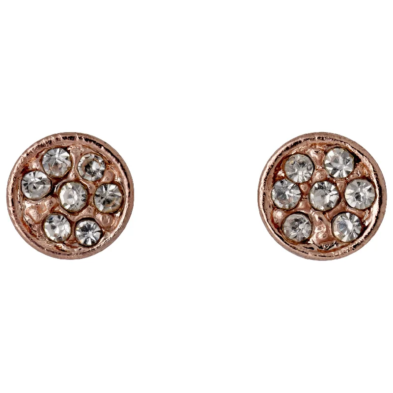 EMMA crystal earrings rosegold-plated