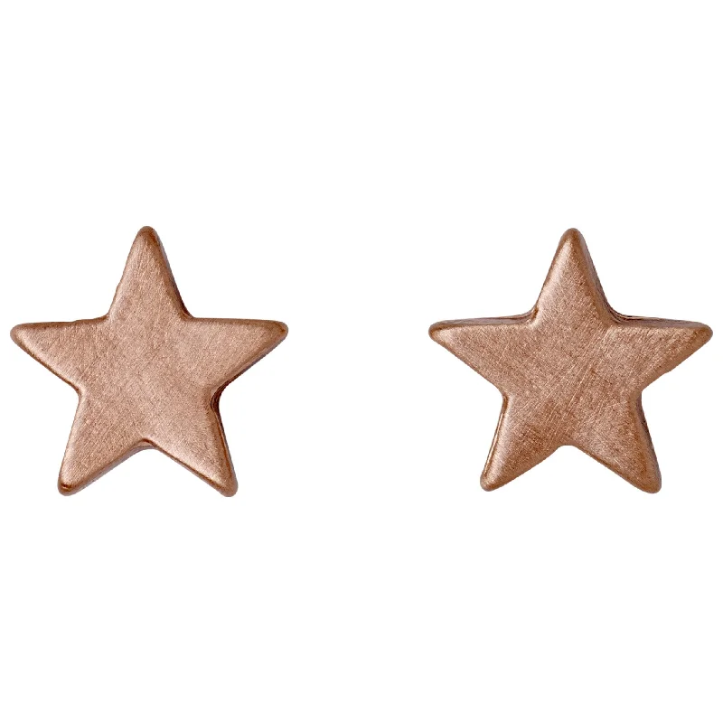 AVA star earrings rosegold-plated