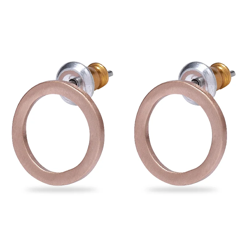 LIV earrings rosegold-plated