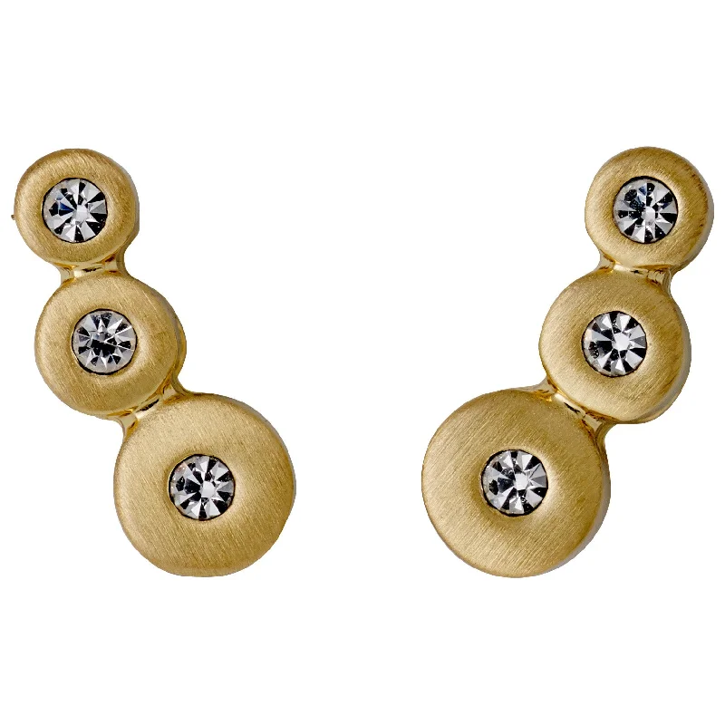 BELLA crystal earrings gold-plated