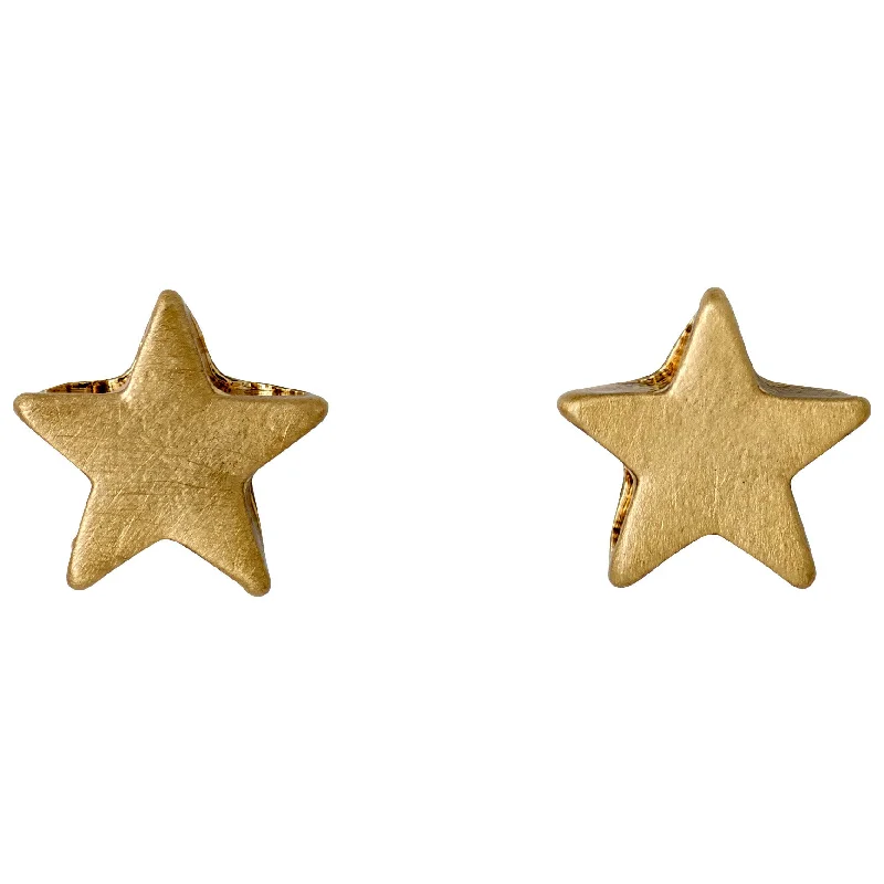 AVA star earrings gold-plated