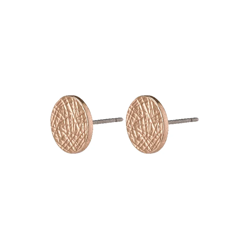 WYNONNA rustic earrings rosegold-plated