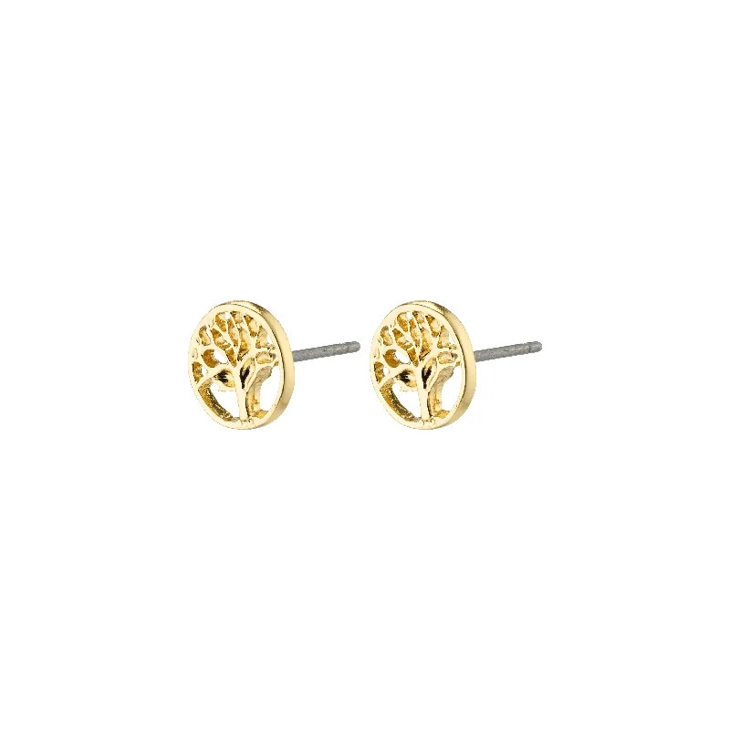 IBEN tree-of-life earrings gold-plated