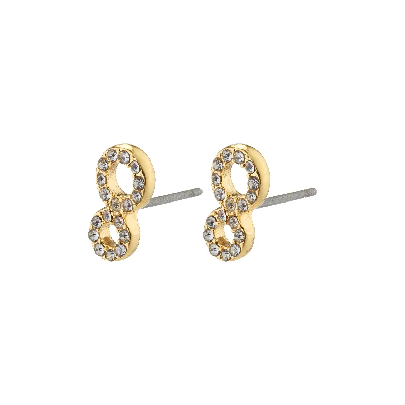 ROGUE crystal earrings gold-plated