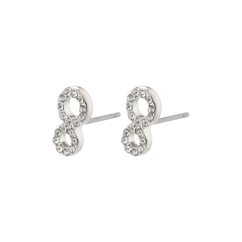 ROGUE crystal earrings silver-plated