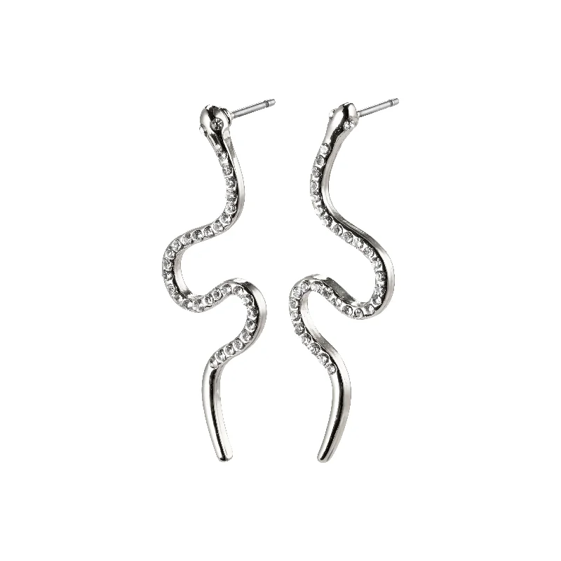 DAGNY crystal earrings silver-plated