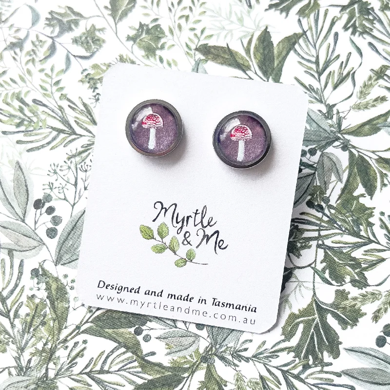 Amanita Muscaria - Stud Earrings