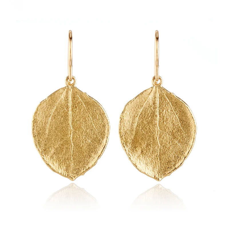 Aspen Leaf Drop Earrings