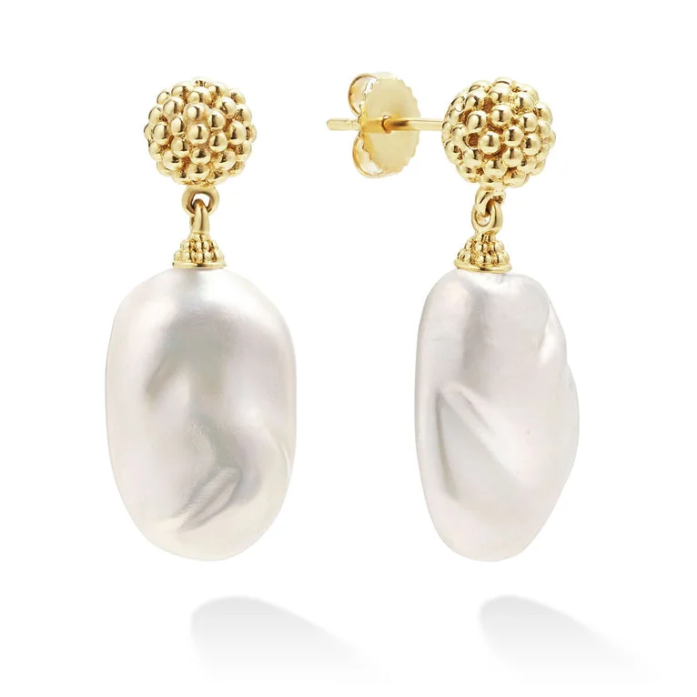 Baroque Pearl Drop Earrings