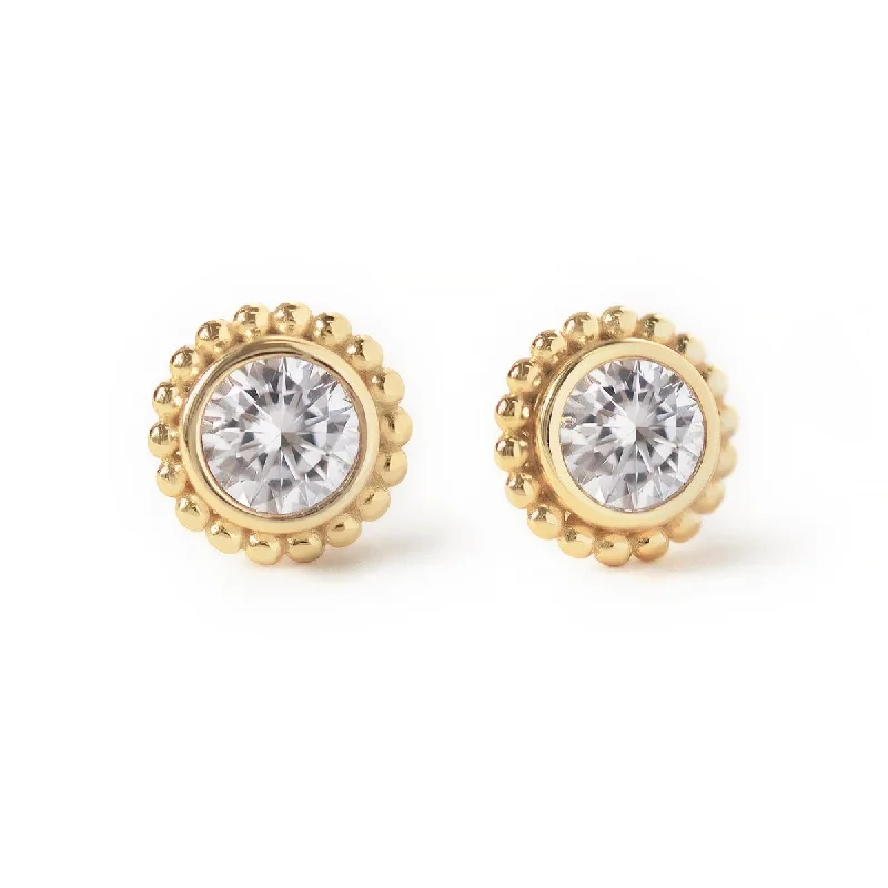 Crystal Beaded Halo Studs