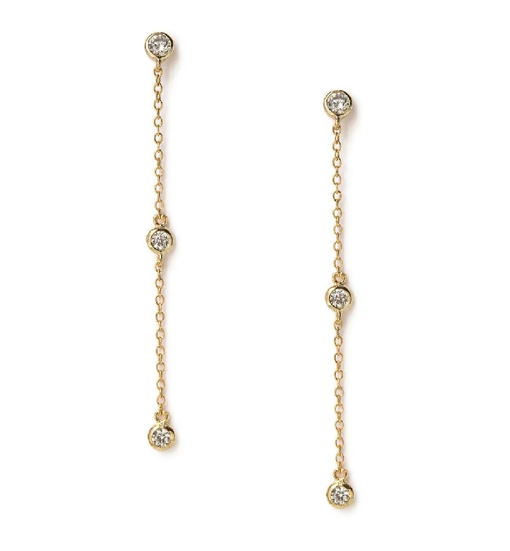 Dainty Crystal Drop Earrings