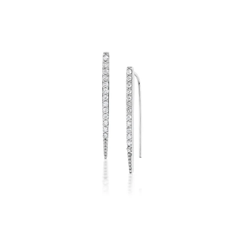 Diamond Baby Spike Earrings