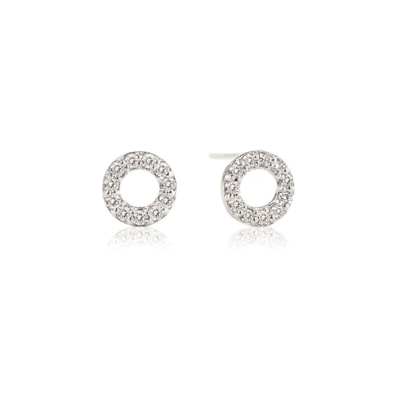 Diamond Circle Studs