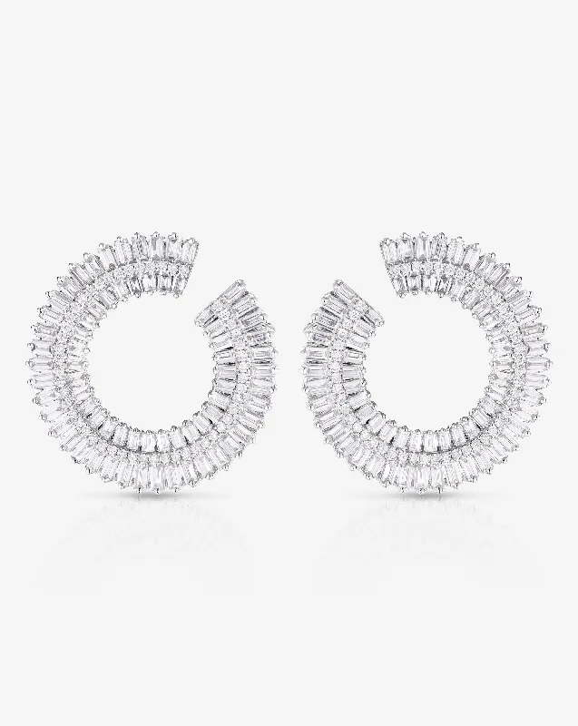 Fanned Diamond Statement Earrings