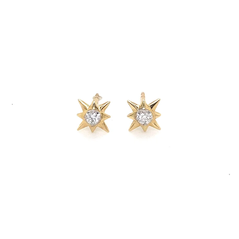 Diamond Star Stud Earring