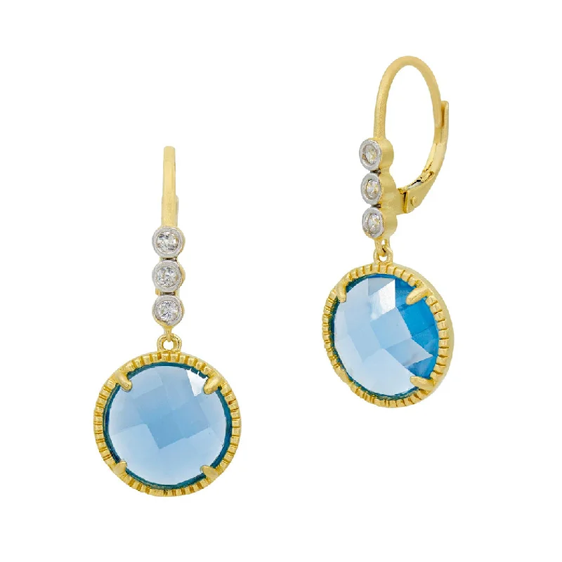 Freida Rothman Illuminated Coast Leverback Earrings