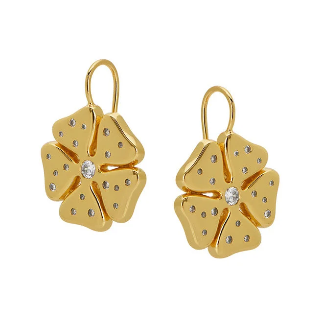 Goldbug Flower Drop Earrings