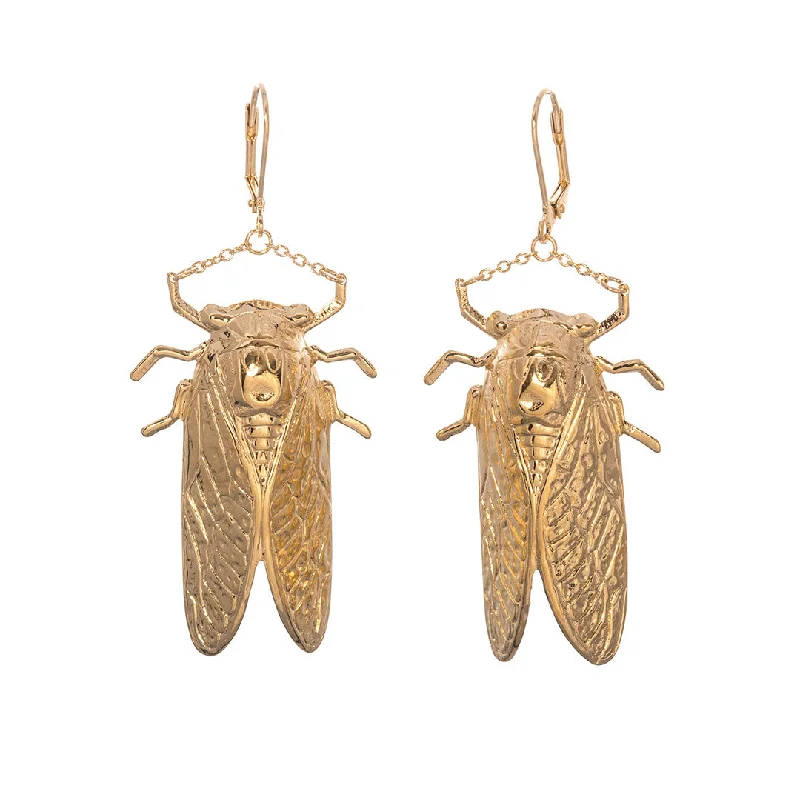 Goldbug Long Drop Earrings