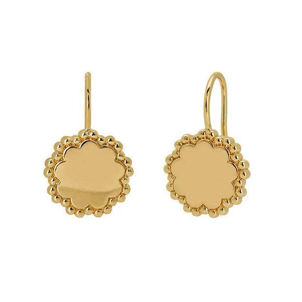 Goldbug Scalloped Drop Earrings