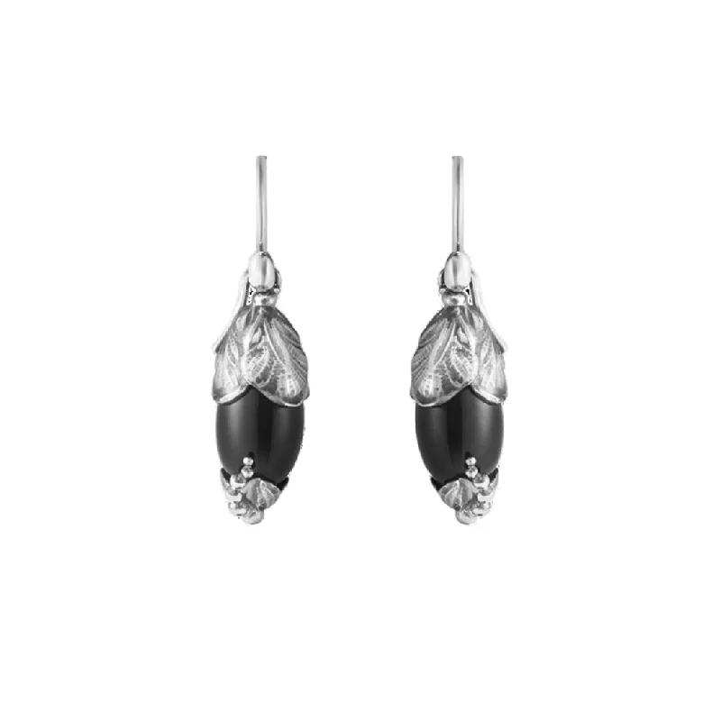 2024 Heritage Black Onyx Blossom Drop Earrings