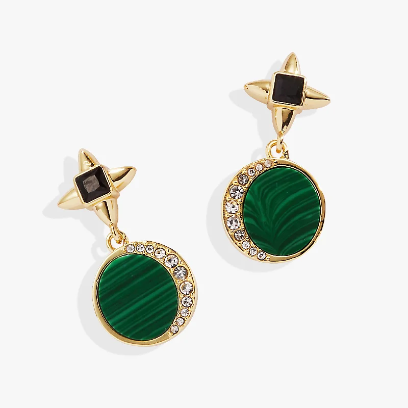 Malachite Drop Earrings