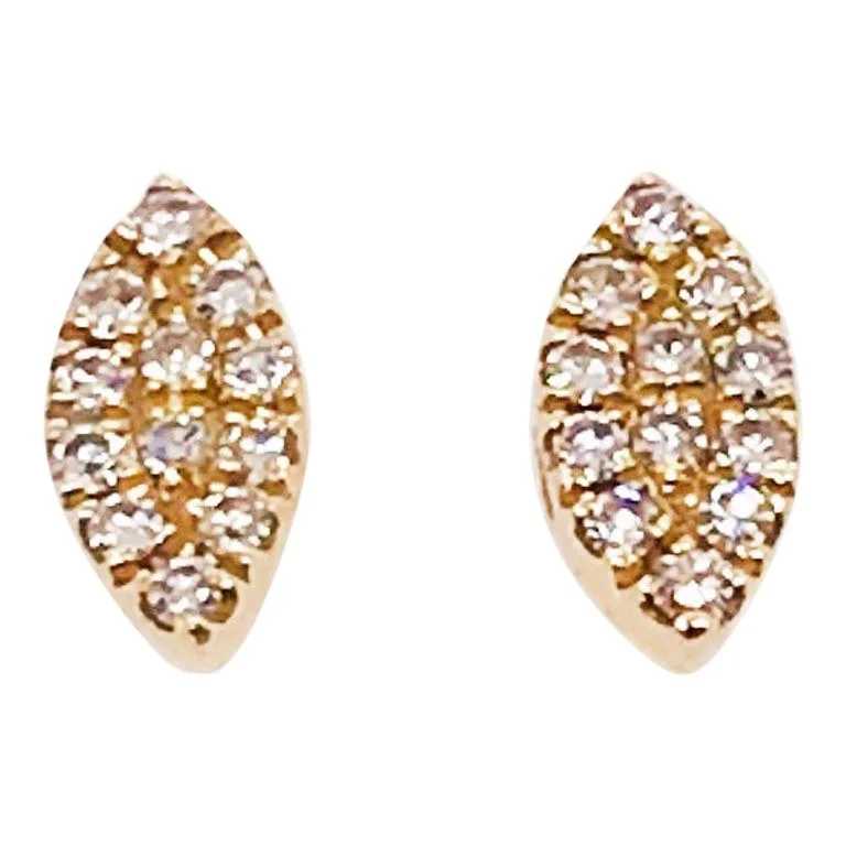 Marquise Diamond Pave Earrings