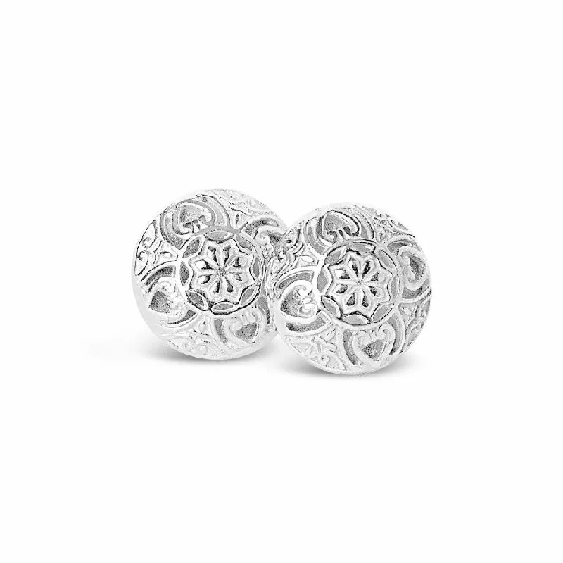 Memory Keeper Earrings | White Gold