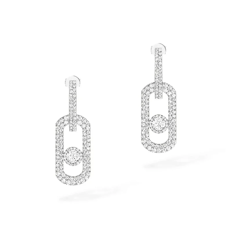 Messika SO Move XL Pave Pendant Earrings