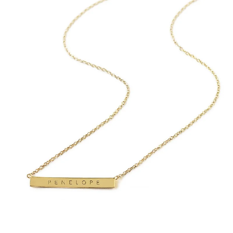 Name Bar Necklace