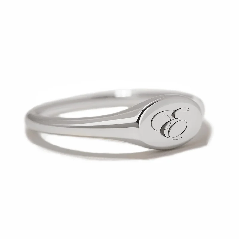 Oval Signet Engraved Ring