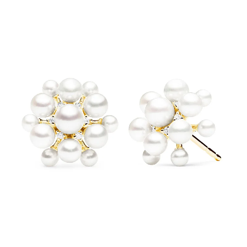 Paul Morelli Pearl & Diamond Orbit Earrings