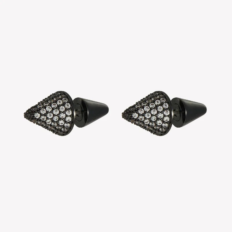 PAVÉ CONE STUD EARRINGS