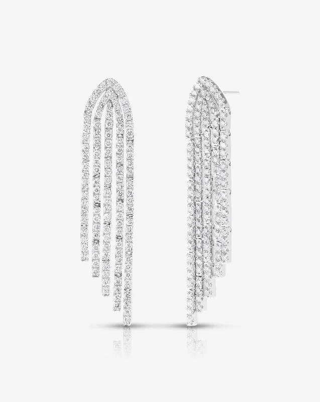 Pavé Waterfall Earrings