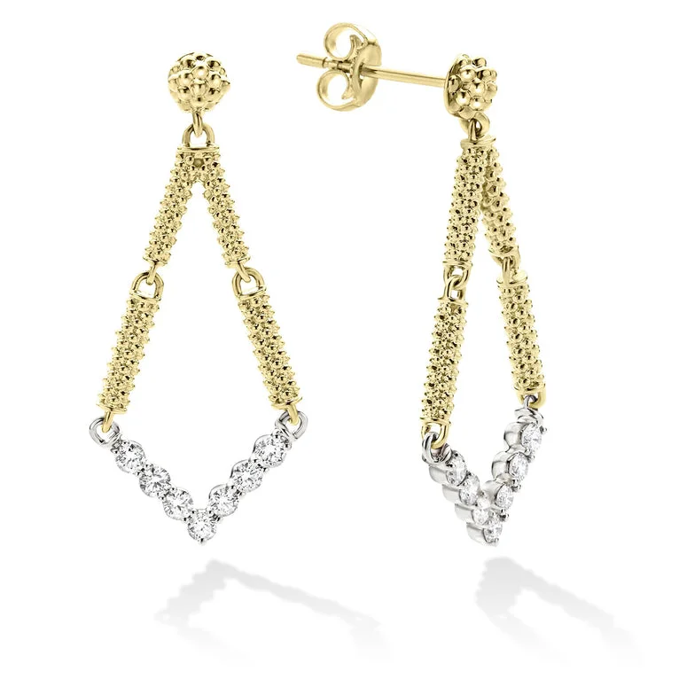 Petite Superfine Diamond Drop Earrings