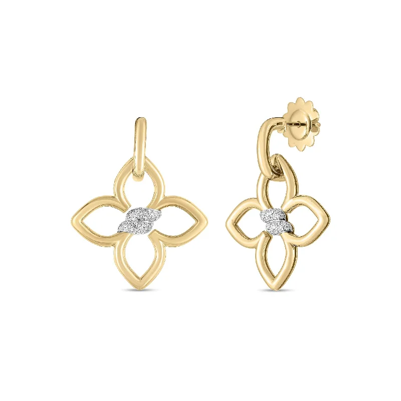 Roberto Coin Cialoma Flower Drop Earrings