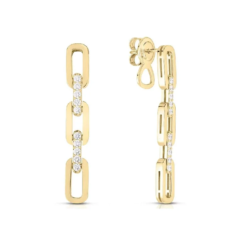 Roberto Coin Navarra Link Drop Earrings