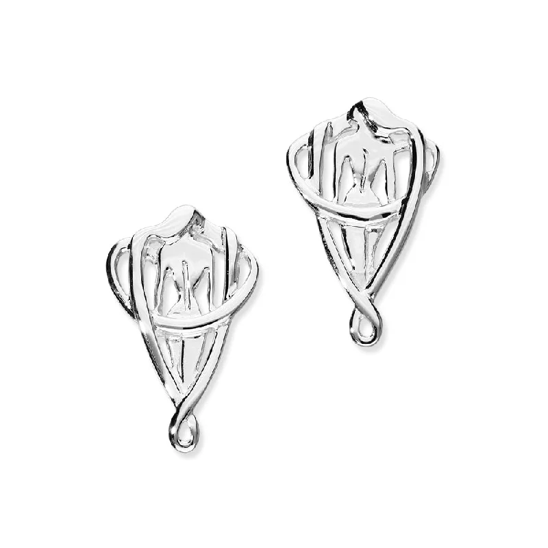 Simply Stylish Silver Earrings E1747