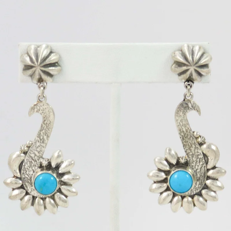 Sleeping Beauty Turquoise Earrings