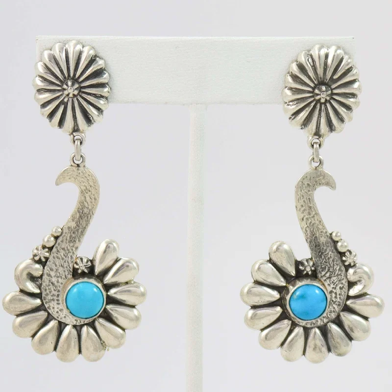 Sleeping Beauty Turquoise Earrings