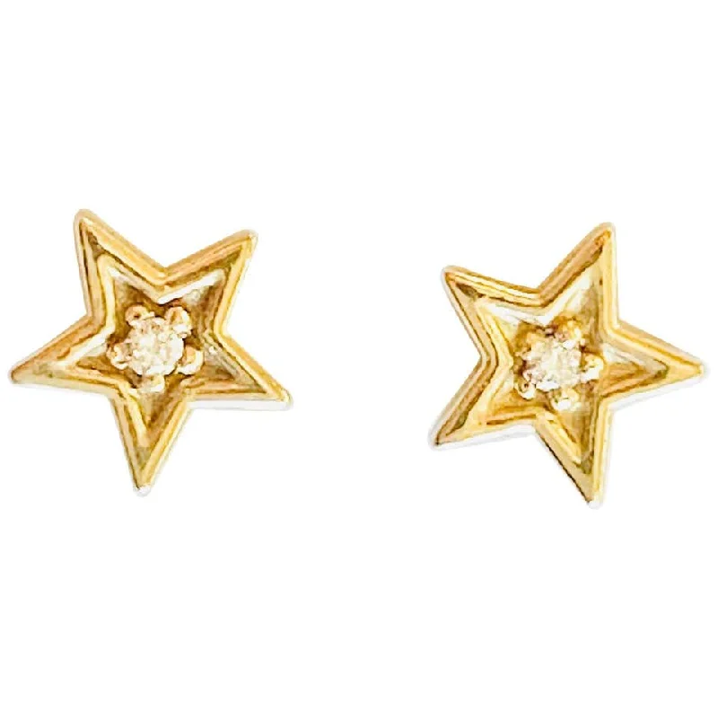 Diamond Star Earrings