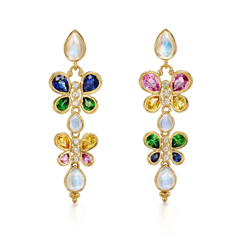 Temple St. Clair Precious Flutter Drop Earrings