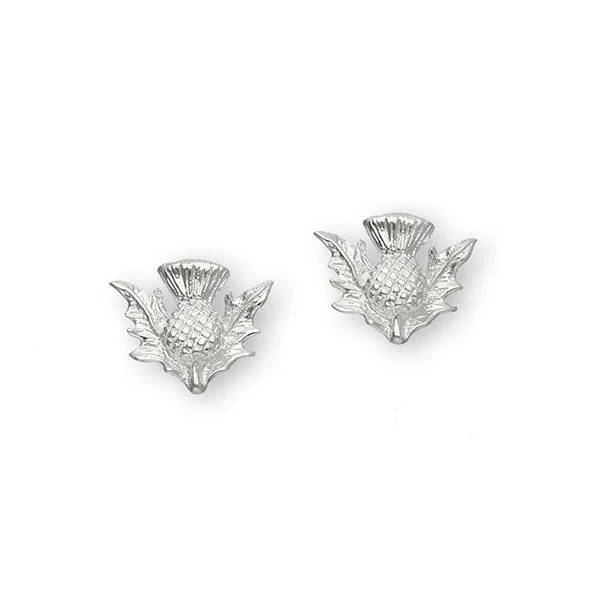 Thistle Silver Earrings E37